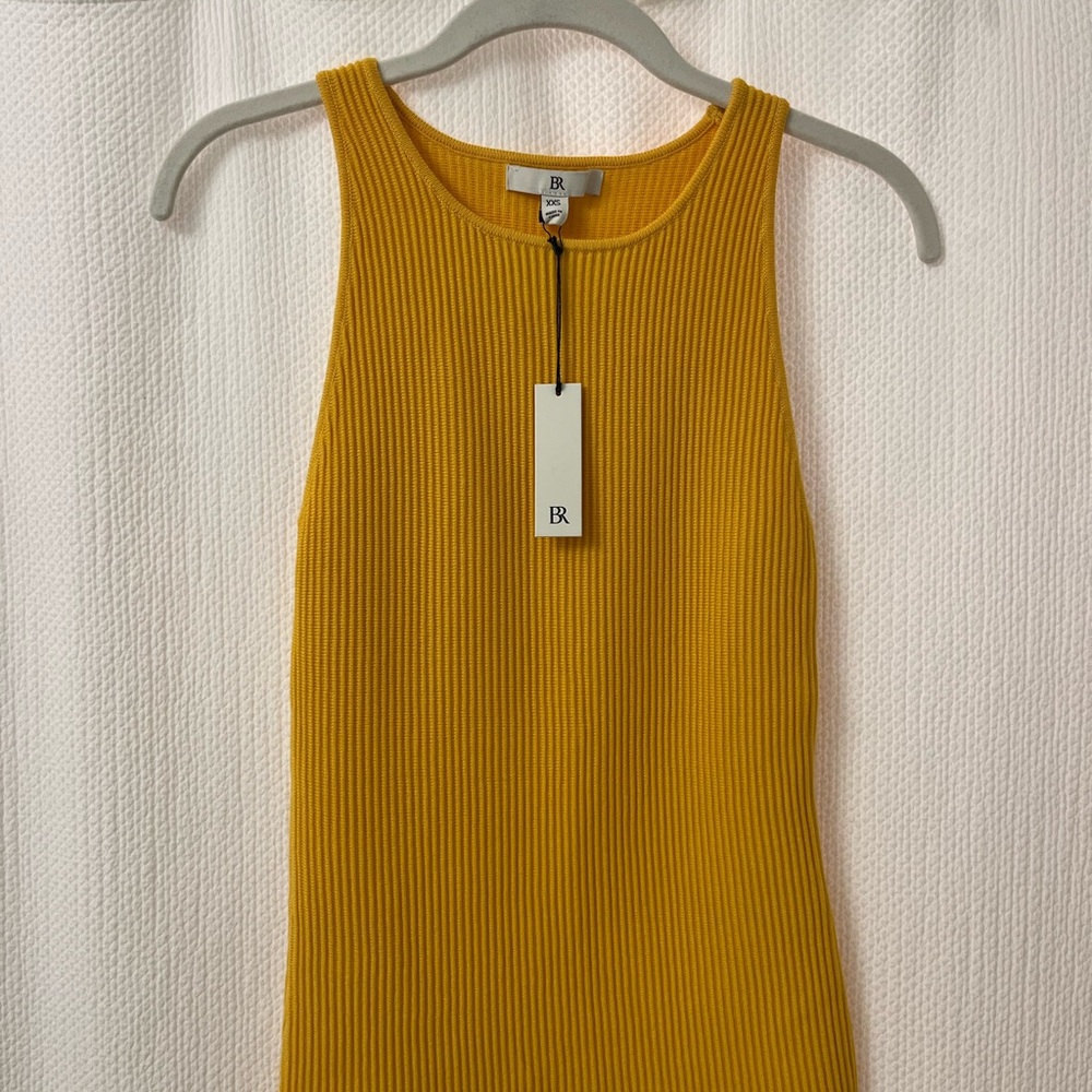 Banana Republic Yellow Ribbed Tank Top